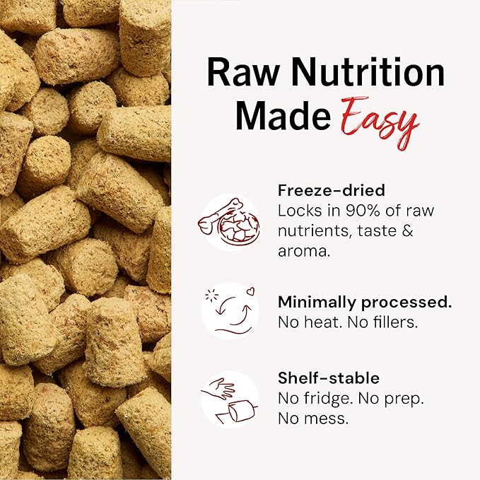 Stella & Chewy's Freeze-Dried Raw Lamb Meal Mixers- Dog Food Topper and Mixer - Made with 95% Grass-Fed Lamb, Organs & Bone - Perfect for Picky Eaters - Grain-Free - 35 oz