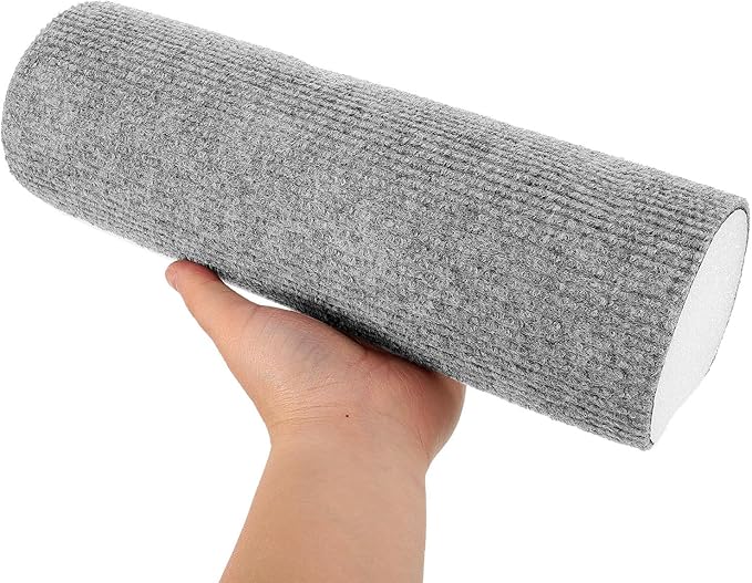POPETPOP Cat Scratching Post Replacement Kit Wear-Resistant Self-Adhesive Kitten Scratcher Sturdy 9X30Cm Gray Cat Climbing Pole for Home and Cage Accessories