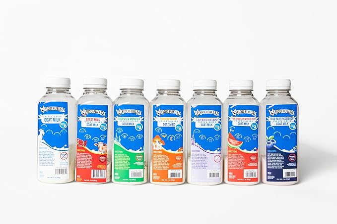 Green Sea Monster Freeze Dried Goat Milk - 12 oz Bottle with 2 oz Product