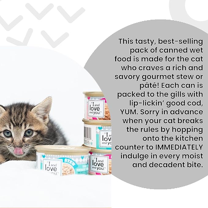 I and Love and You Wet Cat Food - Purrky Turkey Pâté - Turkey Recipe, Grain Free, Filler Free, 5.5oz Pack of 12 Cans