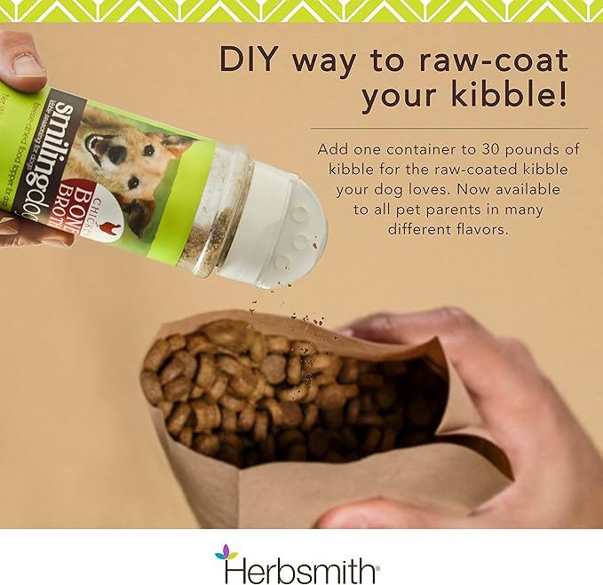 Herbsmith Kibble Seasoning – Freeze Dried Turkey – DIY Raw Coated Kibble Mixer - Dog Food Topper for Picky Eaters, 4.9 oz [Bundle x4]