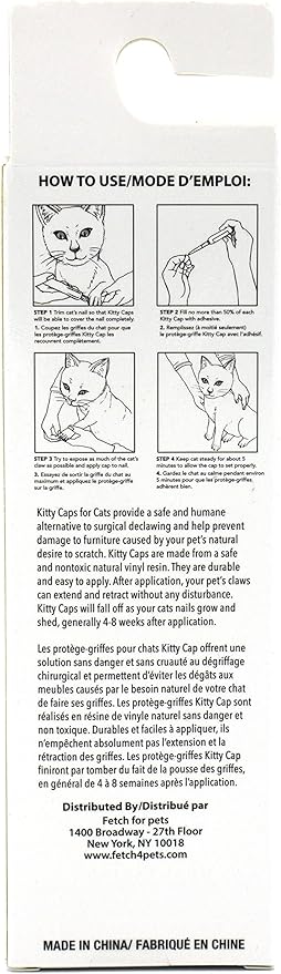 Kitty Caps Nail Caps for Cats Safe, Stylish & Humane Alternative to Declawing Stops Snags and Scratches, Medium (9-13 lbs), Spring Green with Glitter & Ultra Violet (Pack of 1)