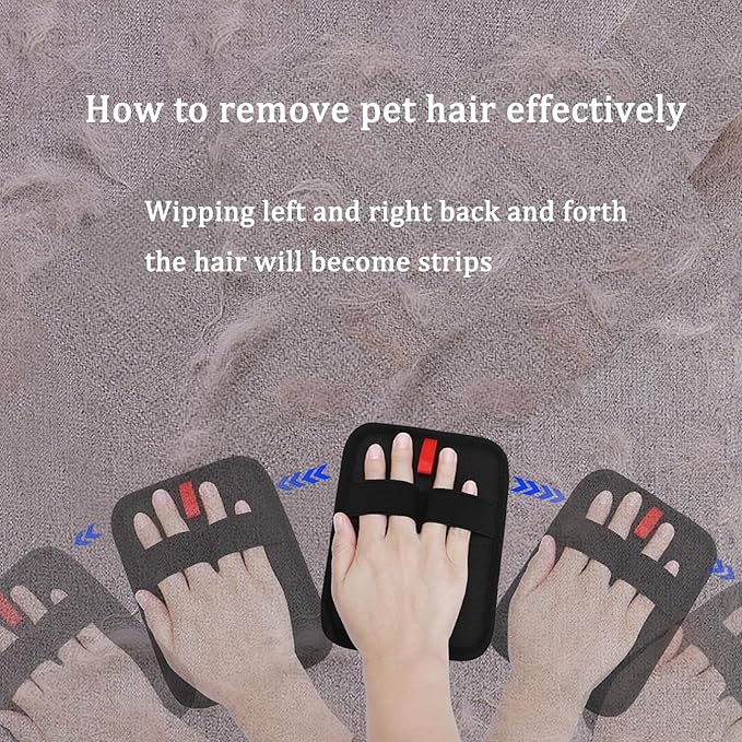 Pet Dog Hair Remover, Electrostatic Pet Hair Removal Glove, Pet Hair Removal Tool, 2025 Newly Upgraded Pet Animal Fur Removal Tool for Bed Sheets, Blankets, Sofas - 1 Piece