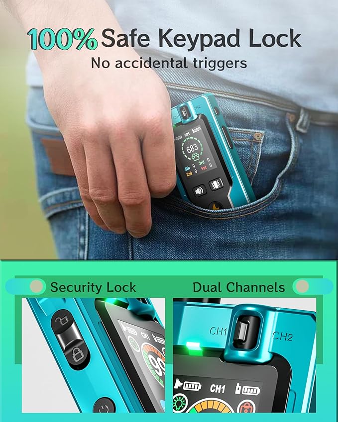 Dog Shock Collar for 2 Dogs 4200FT: Innovative Step Counter & Smart Color Screen Dog Training Collar with Remote 5 Modes, IP67 Waterproof Rechargeable Ecollars for Large Medium Small Dogs