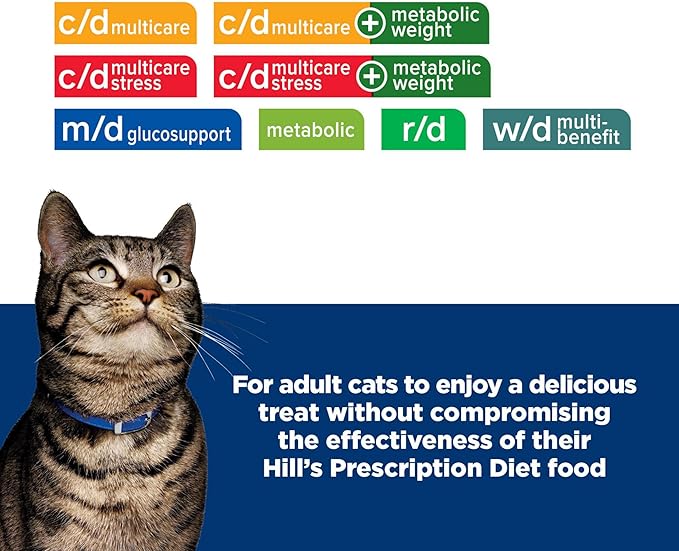 Hill's Prescription Diet Metabolic Weight Management Cat Treats, Veterinary Diet, 2.5 oz. Bag (Pack of 1)