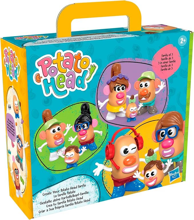 Potato Head Create Your Family Set with 44 Parts and Pieces, Creative Toddler and Preschool Toys for 2 Year Old Girls and Boys and Up (Amazon Exclusive)