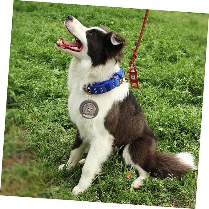Luxshiny 3pcs Vintage Bronze Pet Id Tags Dog Supply Pomeranian Collar Accessories Retro Dog Name Tags for Small