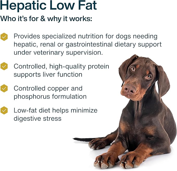 JustFoodForDogs Frozen Fresh Dog Food for Liver Health, RX Hepatic Support Low-Fat Human Grade Dog Food, 18 oz (Pack of 7)