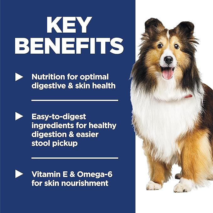 Hill's Science Diet Sensitive Stomach & Skin, Adult 1-6, Stomach & Skin Sensitivity Support, Wet Dog Food, Turkey & Vegetables Stew, 2.8 oz Pouch, Case of 24