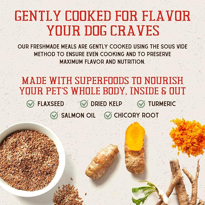 Stella & Chewy's FreshMade Frozen Fresh Grain-Free Meat-a-Palooza Dog Food, 16-oz pouch (Pack of 4)