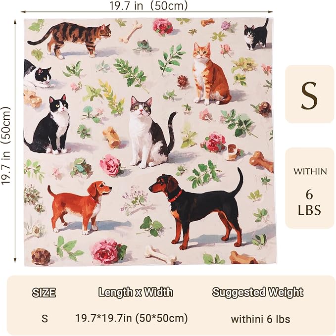 Purrfect Peace Cat Swaddle Wrap – 19.7" Professional Calming Restraint Bag for Grooming, Nail Trimming & Medicine - Adjustable Cat Restraint for Grooming, Nail Clipping & Vet Visits