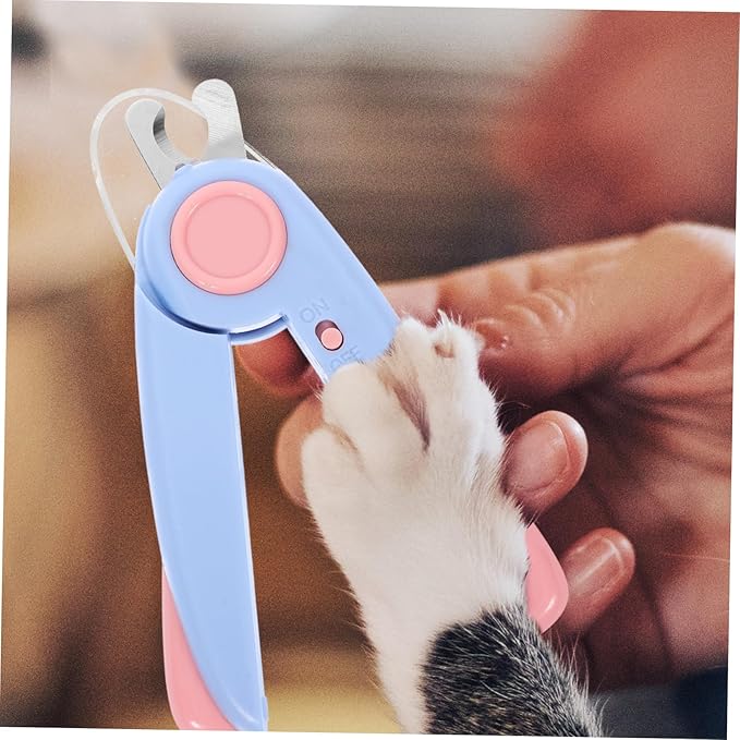 VANZACK Pet Nail Clippers with Led Light for Accurate Trimming Dog Cat Nail Care Tool for Grooming of Pets with Line Visibility