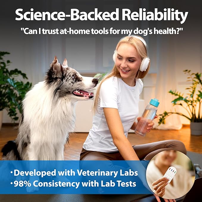 4-in-1 Dog Health Management Card 4-in-1 Canine Health Signal Analyze Common Canine Illnesses Quick and Easy at-Home Testing