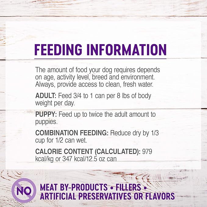Wellness Complete Health Grain Free Canned Wet Dog Food, Beef Stew, 12.5-Ounce Can (Pack of 12)