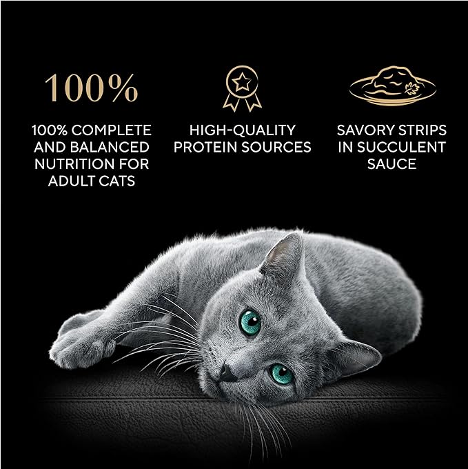 Sheba Perfect Portions Grilled in Savory Sauce Adult Wet Cat Food Marinated Chicken, Flaky Salmon, Tender Tuna, 2.64 oz. Twin-Pack Trays, 24 Count, 48 Servings
