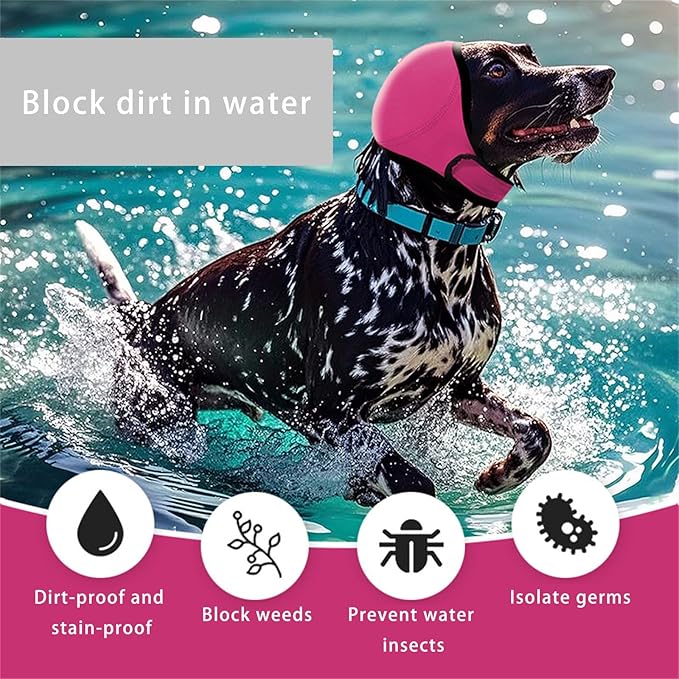 Peiiwdc Dog Ear Covers Earmuffs Hearing Protections for Pet Wrap for Grooming Bathing Blowing Drying Supplies Dog Protections Noise Cancelling