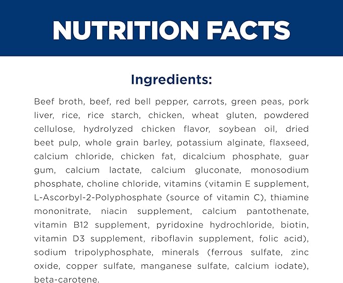 Hill's Science Diet Healthy Cuisine, Adult 1-6, Great Taste, Wet Dog Food, Braised Beef, Carrots & Peas Stew, 12.5 oz Can, Case of 12