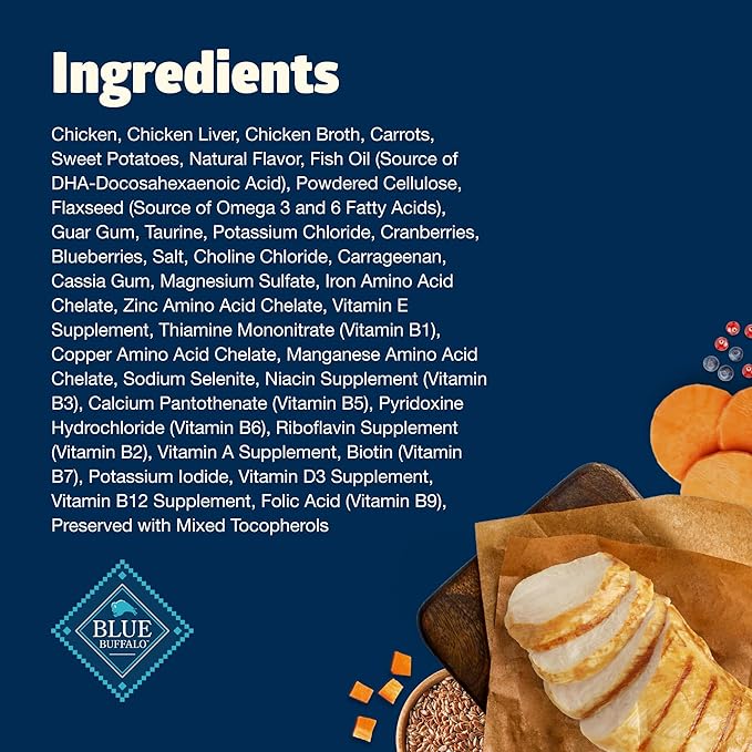 Blue Buffalo Freedom Grain-Free Kitten Wet Cat Food, Complete & Balanced Nutrition for Kittens, Made with Natural Ingredients, Chicken Recipe, 3-oz. Cans (24 Count)
