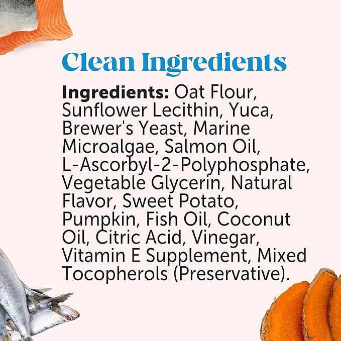 Pet Honesty Skin Health Salmon Chews - Itch Relief for Dogs, Omega 3 Fish Oil for Dogs, Natural Salmon Oil for Dog Chews for Healthy Skin & Coat, May Reduce Shedding, Dog Fish Oil Supplements - 90 Ct