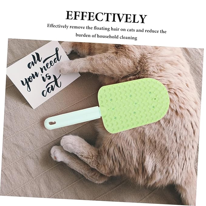 POPETPOP 3pcs Double-sided Cat Grooming Brush for Small Pets Hair Removal Spa Care Ergonomic Handle for Comfort Easy to Design for Indoor Use