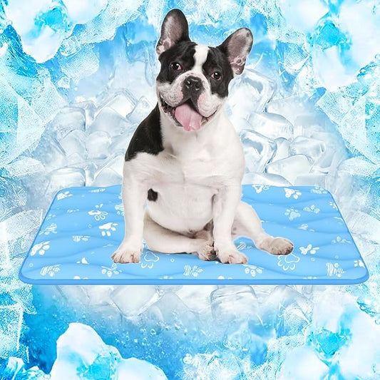 Rywell Super-Absorbent Cooling Mat for Dogs 30"x20" Arc-Chill 3.0 & Color-Changing Dog Cooling Mat, Stay Cool & Dry, Washable, Non-Slip Pet Bed Mat for Floors, Sofas, Kennels