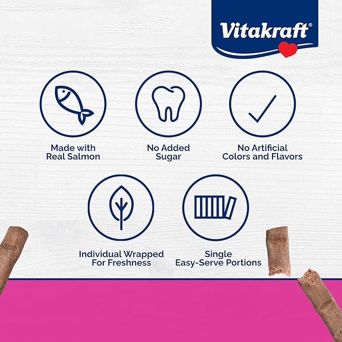 Vitakraft Cat PURRSTICKS Salmon Multi Pack 60ct
