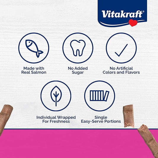 Vitakraft Cat PURRSTICKS Salmon Multi Pack 60ct