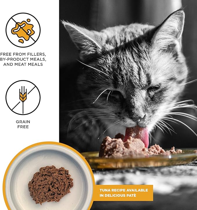 BIXBI Liberty Canned Wet Cat Food - Grain Free, Tuna Pate Recipe, 2.75 Ounce (Pack of 24)