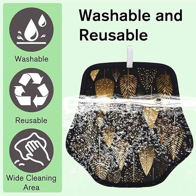 Reusable Pet Hair Removal Glove Trees Themed Magic Brush for Cat & Dog Hair Remover for Car, Sofa, Bedding, Clothes - 9x9 Mitt Washable