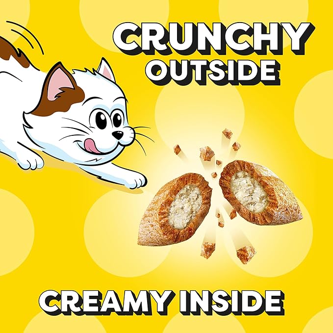 Temptations Kitten Treats Classic Crunchy and Soft Cat Treats, Dairy Flavor, 6.3 oz. Pouch (Pack of 10)