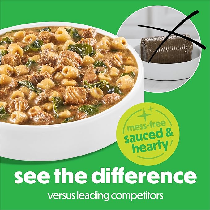 Purina Beneful Freshly Prepared Stews Turkey Dinner with Spinach and Ditalini Pasta Wet Dog Food in Dog Food Gravy - 9.5 oz Carton (Pack of 6)