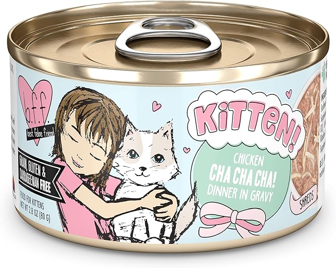 Weruva B.F.F. Kitten Food, Cha Cha Cha with Chicken in Gravy, 2.8oz Can (Pack of 12)