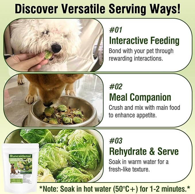 Natural Freeze-Dried Vegetable for Pets – Single Ingredient, Nutrient-Rich, Low-Calorie, Pure & Simple Digestive Crunchy Bites Snack for Dogs, Rabbits, Birds, Turtles & Guinea Pigs
