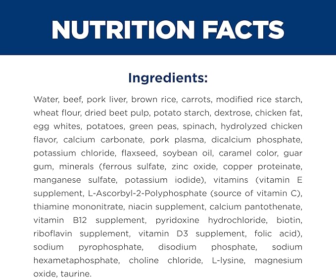 Hill's Science Diet Adult 1-6, Adult 1-6 Premium Nutrition, Wet Dog Food, Beef & Vegetables Stew, 12.8 oz Can, Case of 12