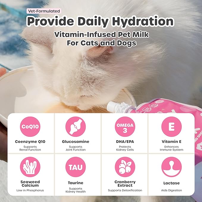 Choolip Bundle | Berry Good Milk 10pk Vitamin-Infused + 49pc Liver Support Squeeze Vita Sticks with Essential multivitamins [Both Products are for Cats & Dogs of All Life Stages]