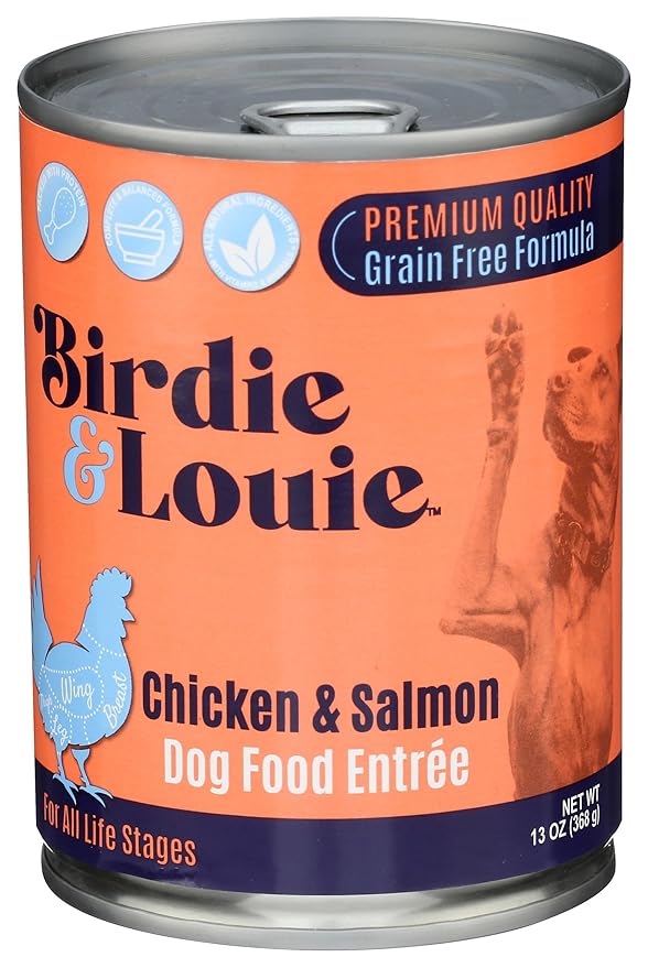 Birdie And Louie Food Wet Dog Chicken Salmon 13 OZ