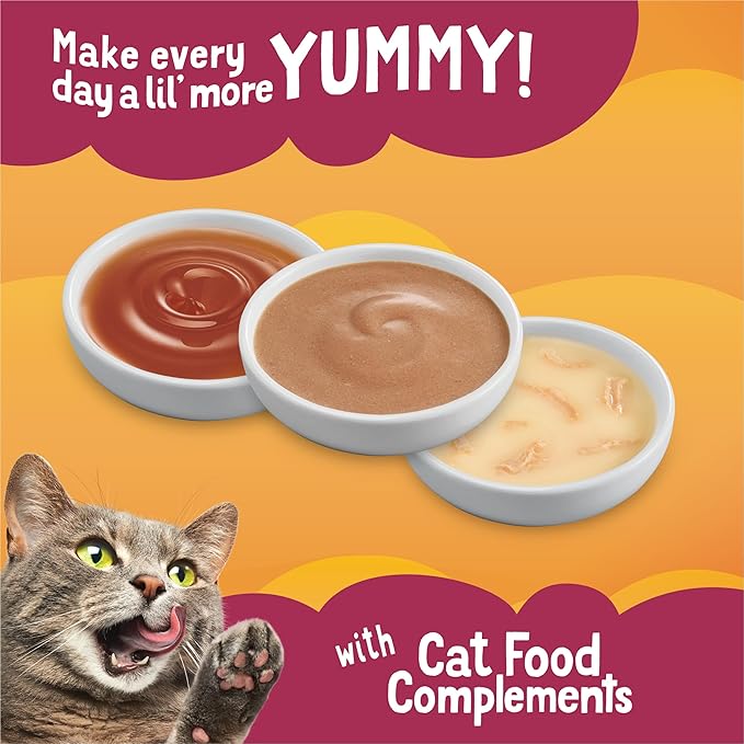 Purina Friskies Poultry Faves Lickable Cat Food Topper Variety Pack - 24 ct. Box