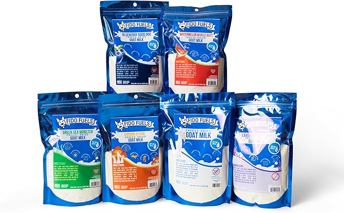 Green Sea Monster Freeze Dried Goat Milk - 12 oz Bottle with 2 oz Product