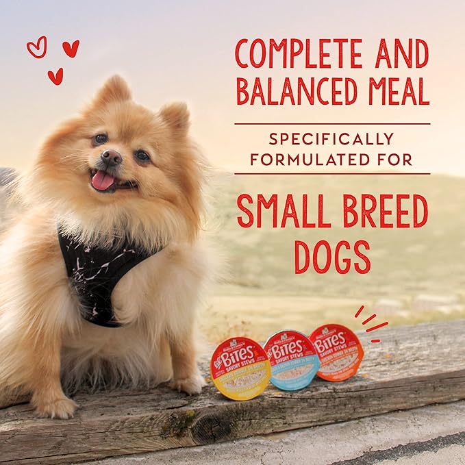 Stella & Chewy's Lil Bites Savory Stews for Small Breeds Beef & Chicken Dinner in Broth,2.7 oz. Cups,(Pack of 24)