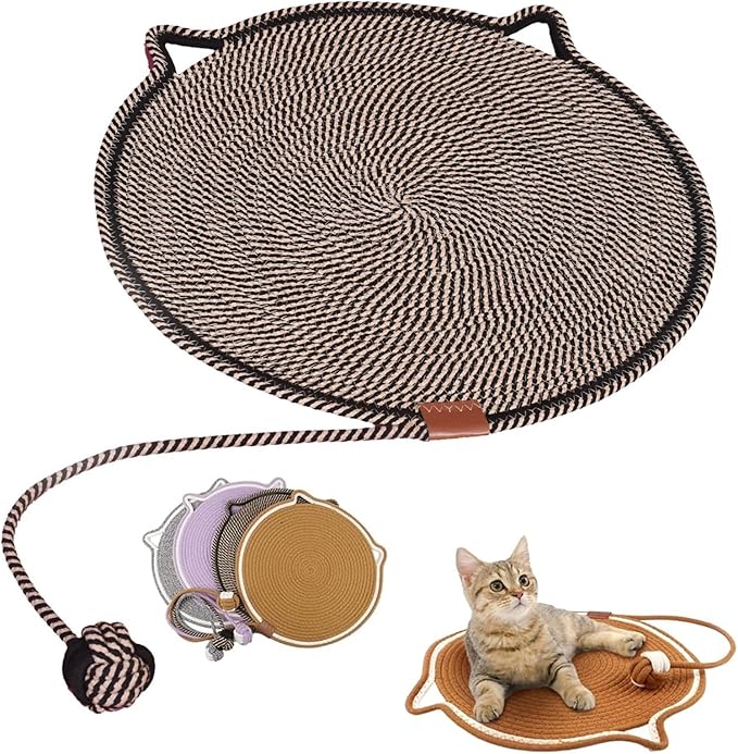 Pets Dual Scratching Pad, Cat Scratch Mats for Indoor Cats, Dual Scratching Pad for Cats, Scratching Pads for Indoor Cat(Black, 42cm-16IN)