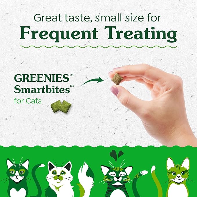 Greenies Feline Smartbites, Cat Treats Healthy Recipe, Indoor Cat Treats, Chicken Flavor, 2.1 oz. Pack