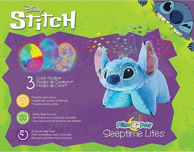 Pillow Pets, Sleep Time Light Stitch, Stuffed Animal Toy
