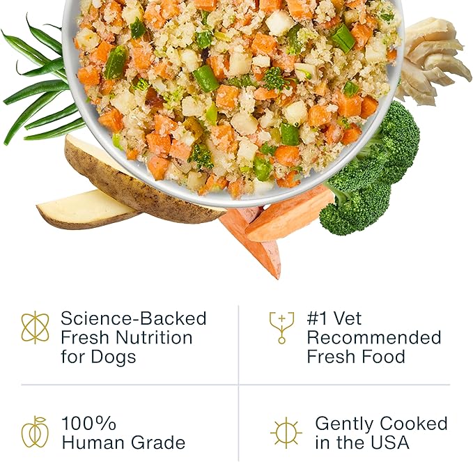 JustFoodForDogs Frozen Fresh Dog Food, Complete Meal or Topper, Fish & Sweet Potato Human Grade Dog Food Recipe, 18 oz (Pack of 14)