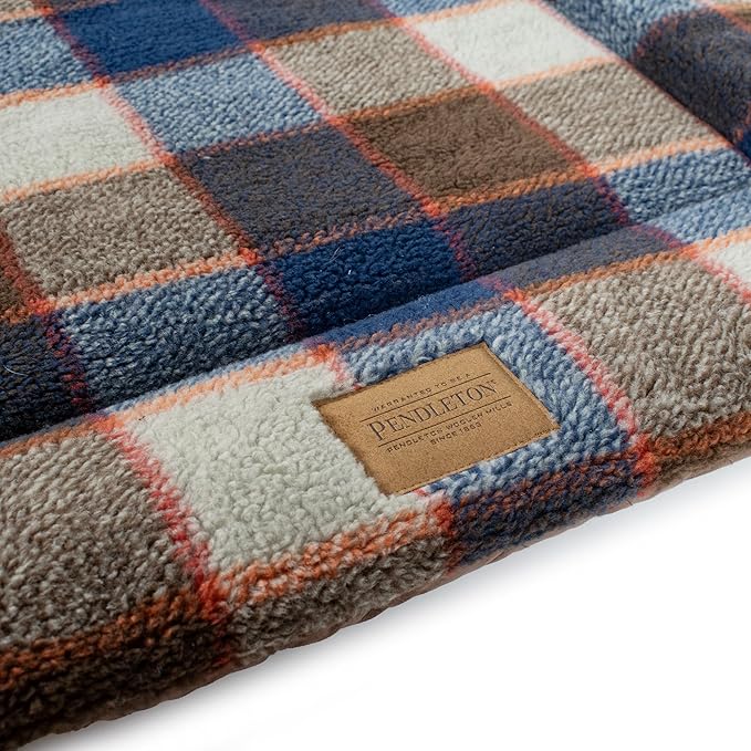 Pendleton Berber Comfort Cushion Dog Bed - Mountain Plaid, XL