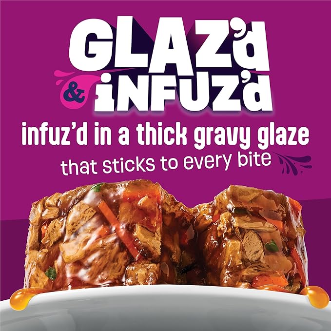 Purina Friskies Glaz’d and Infuz’d with Gravy Glaz’d Chicken Wet Food for Cats - 5.5 Ounce (Pack of 24)