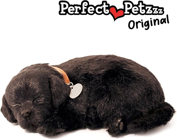 Perfect Petzzz - Original Petzzz Black Lab, Realistic, Lifelike Stuffed Interactive Pet Toy, Companion Pet Dog with 100% Handcrafted Synthetic Fur