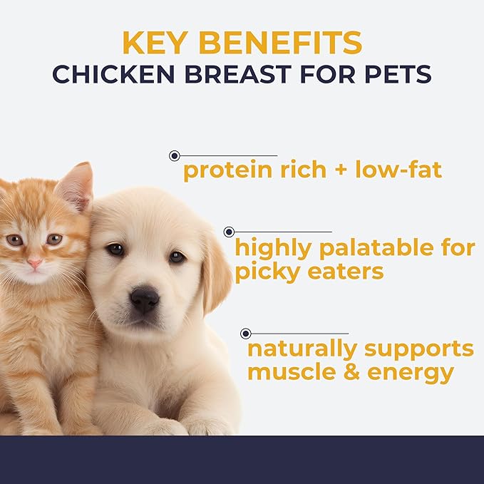 Momentum Carnivore Nutrition Freeze-Dried Chicken Breast Pet Food Topper – Single-Ingredient, All-Natural Topper – High-Protein for Dogs and Cats, Grain-Free and Made in The USA– (3.75 oz Bag)
