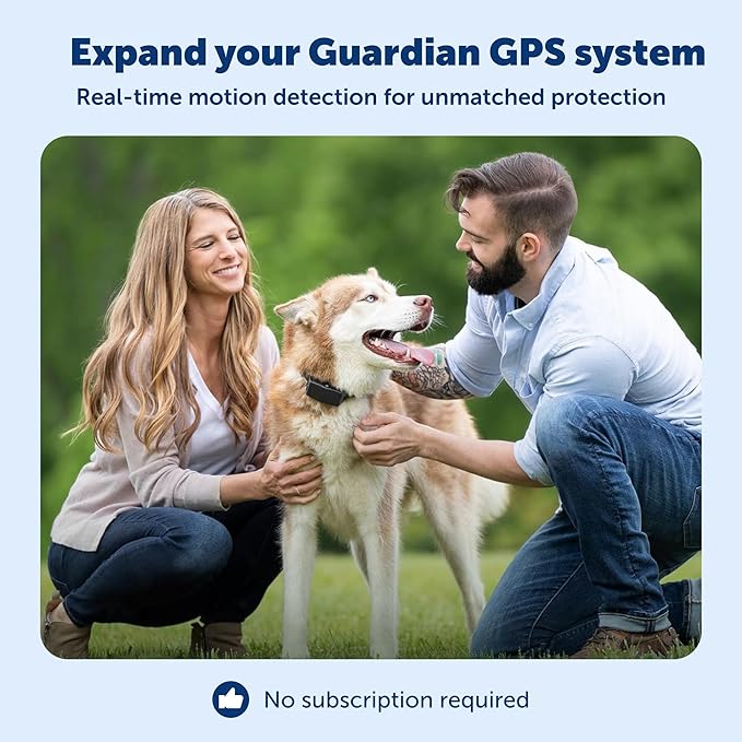 PetSafe Guardian GPS Connected Customizable Fence Add-A-Dog Collar - Rechargeable & Waterproof Adjustable Receiver Collar for GPS Fence - for Dogs 5lb+