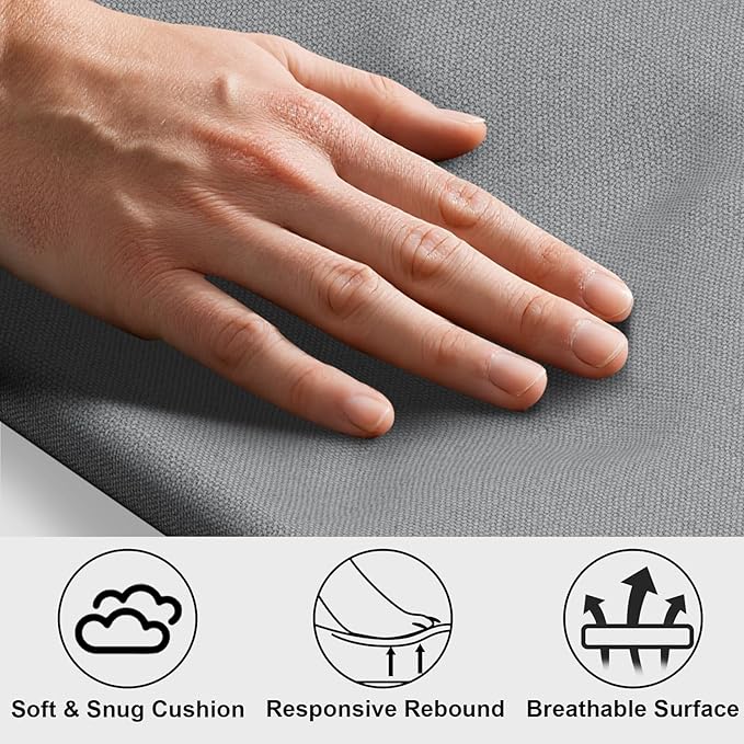 Elevated Raised Outdoor Dog Bed - Cooling Lifted Outside Dogs Bed with Cushion Mat Dog Hammock Bed with Stainless Steel Frame Portable Puppy Pet Bed for Indoor & Outdoor (M:34" x 26" x 8")
