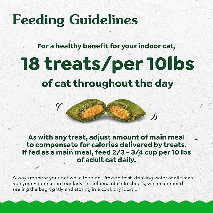 Greenies Feline Smartbites, Cat Treats Healthy Recipe, Indoor Cat Treats, Chicken Flavor, 2.1 oz. Pack